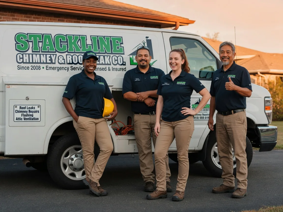 Chimney flashing repair company in Elgin, ND